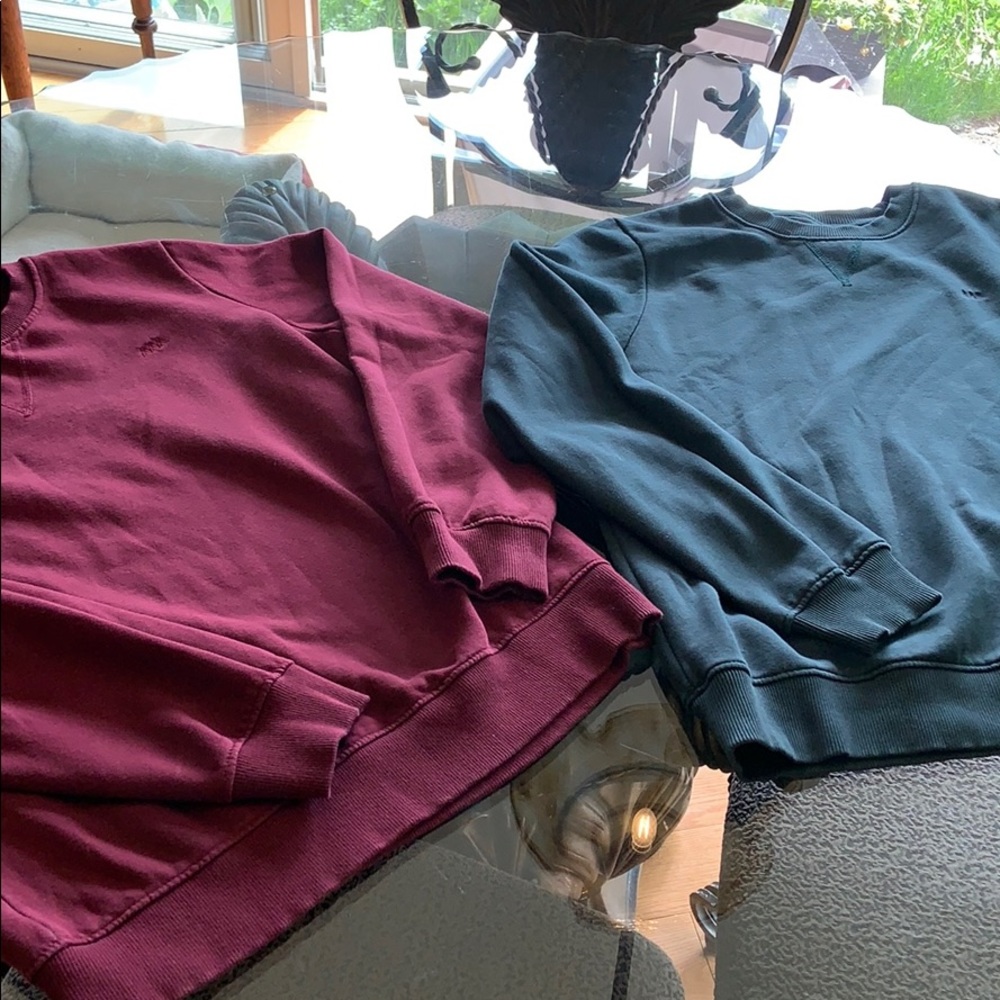 Awesome vintage sweaters dark green and red bundle